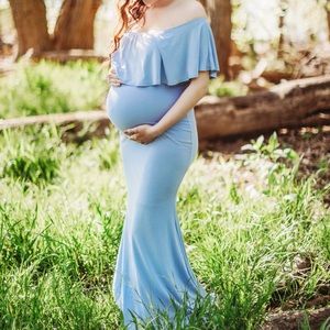 Blue Maternity Dress